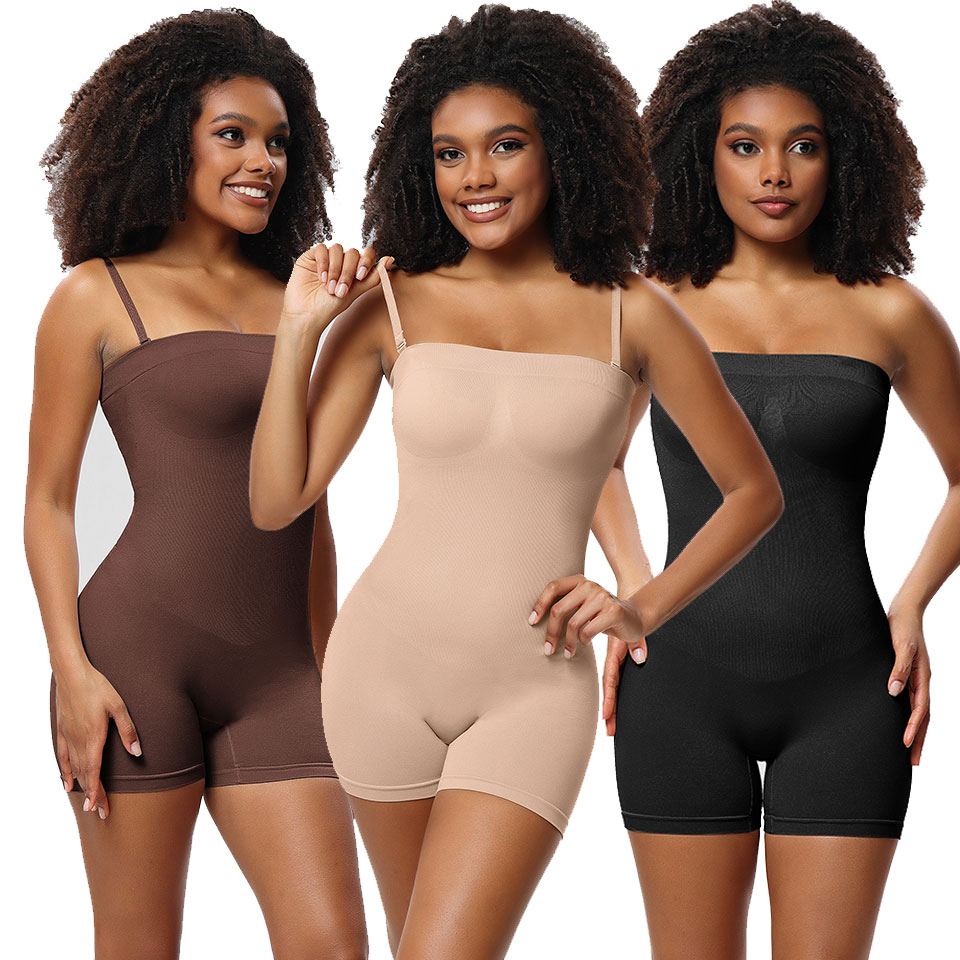 Shapewear Bodysuit Firm - Pakaian pembentuk tanpa tali Bodysuit pengangkat