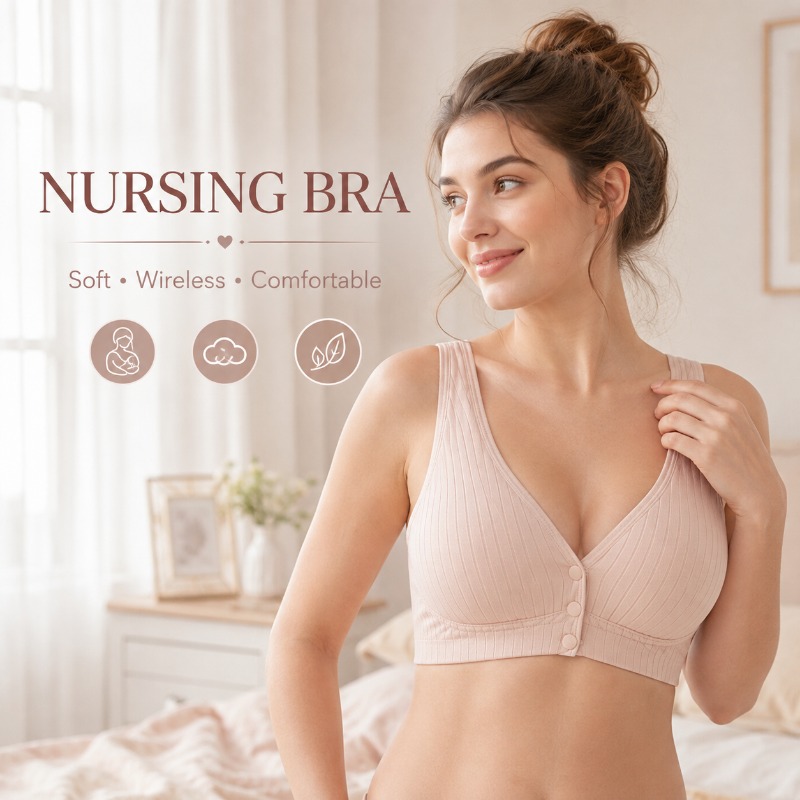 Nursing Bra Sleep - Bra Menyusui Wanita, Bra Hamil Tanpa