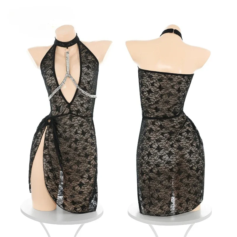 Gaun Lingerie Berenda Erotis,  - Babydoll Chemise Night ulasan dan harga