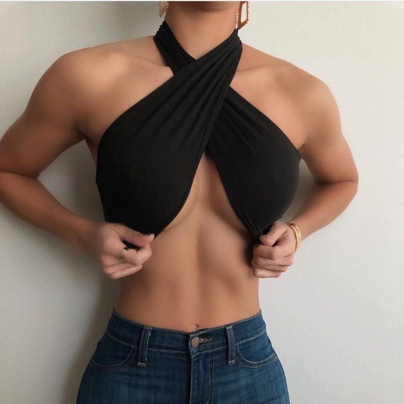 Kaos Wanita Baru Musim Semi, K - Strapless Bra Backless ulasan dan harga