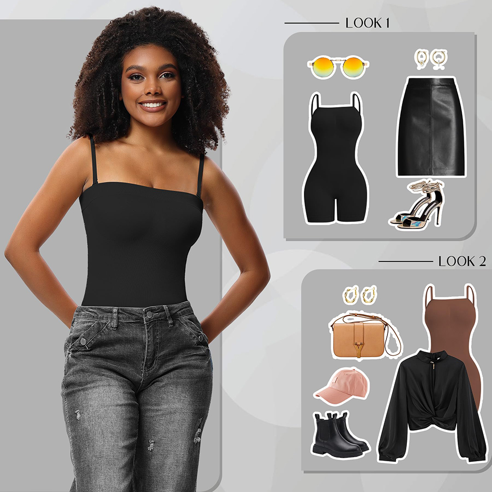 Pakaian pembentuk tanpa tali B - Shapewear Bodysuit Firm ulasan dan harga