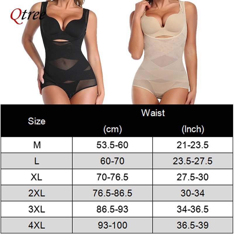Qtree Fajas Reductoras pembent - Shapewear Bodysuit Firm ulasan dan harga