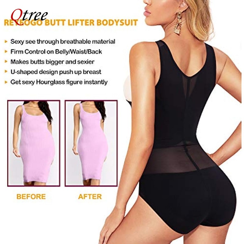 Qtree Fajas Reductoras pembent - Shapewear Bodysuit Firm ulasan dan harga