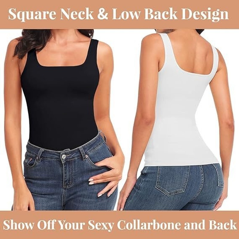 Tank top tanpa jahitan dengan  - Shapewear Bodysuit Firm ulasan dan harga