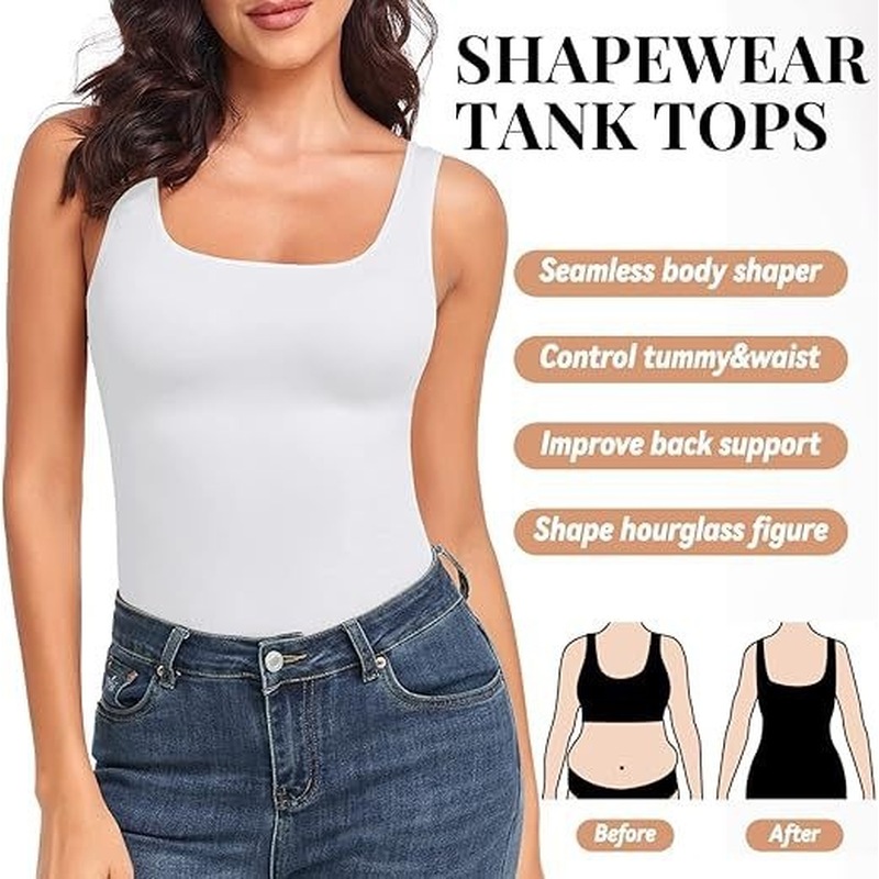 Tank top tanpa jahitan dengan  - Shapewear Bodysuit Firm ulasan dan harga
